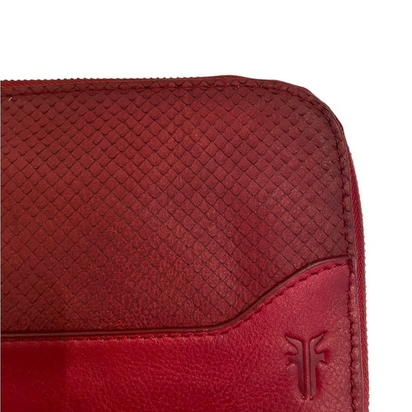 Frye Shiloh Leather wristlet red NWT - Picture 4 of 9